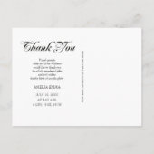 Dank u en Baby Geboorte Aankondiging (Achterkant)