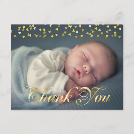 Dank u en Baby Geboorte Aankondiging (Voorkant)