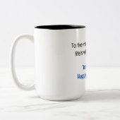 Dank u en Happy Vaderdag Tweekleurige Koffiemok (Links)