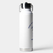 Dank u en Uw BedrijfsQR Code Waterfles (Voorkant)