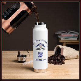 Dank u en Uw BedrijfsQR Code Waterfles