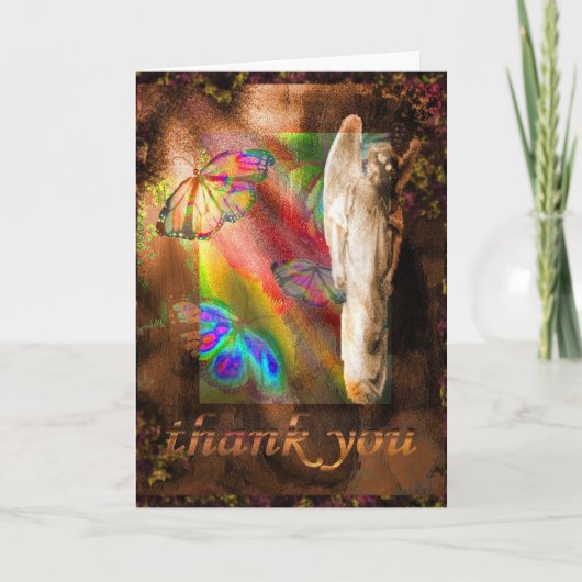 Dank u engel bedankkaart (Voorkant)