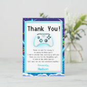 Dank u Epic Gamer Verjaardag Kritische Hit! Bedankkaart (Staand voorkant)