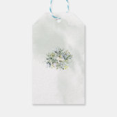 Dank u Eucalyptus succulent groen gunst tag Cadeaulabel (Achterkant)