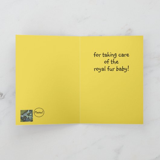 Dank u! Farao en de Kaart van de Kat (Binnen)