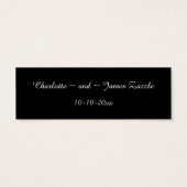 Dank u Faux Gold Elegant Typografie Mini Visitekaartjes (Achterkant)