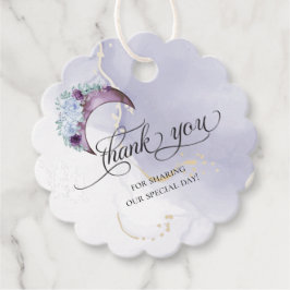 DANK U FAVOOR TAG | Amethyst Maan Bedankjes Labels