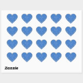 Dank U Favor Blauwe Gouden Hart Bruids-  Sticker (Vel)