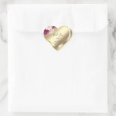 Dank U Favor BloemGouden Hart Bruids Sweet 16th Sticker (Tas)