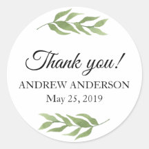 Dank u Favor Sticker groen