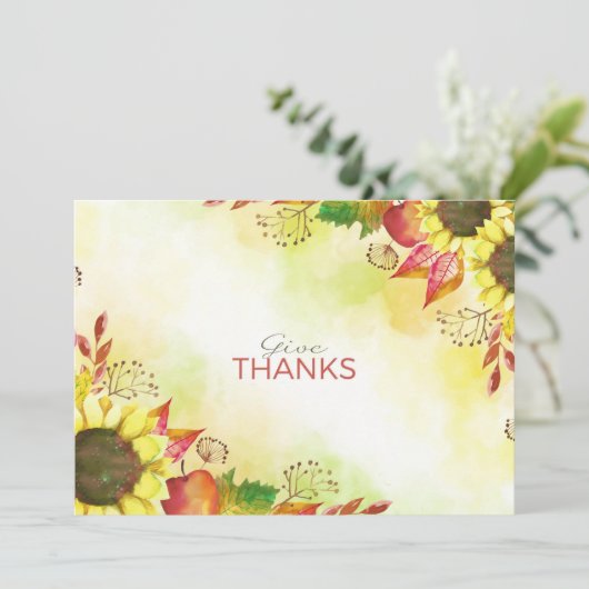 Dank U Feestdagenkaart (Staand voorkant)