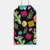 Dank u Fiesta Cactus Mexican Floral Gift Label Cadeaulabel (Achterkant)