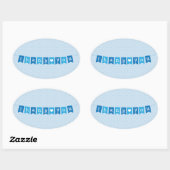 Dank u Flags Blue Sticker (Vel)