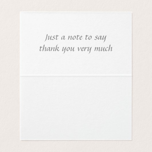 Dank u flamingo kaart (Binnenkant ongevouwen)