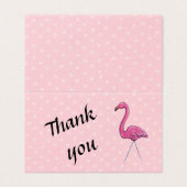 Dank u flamingo kaart (Buitenkant ongevouwen)