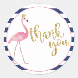Dank u Flamingo Sticker