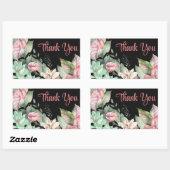Dank u Floral Art Sticker (Vel)
