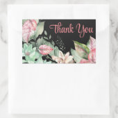 Dank u Floral Art Sticker (Tas)