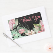Dank u Floral Art Sticker (Envelop)