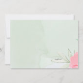 Dank u Floral Bedankkaart (Achterkant)