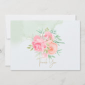 Dank u Floral Bedankkaart (Voorkant)