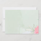 Dank u Floral Bedankkaart (Achterkant)