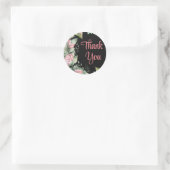 Dank u Floral Flare Ronde Stickers (Tas)