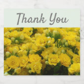 Dank u Floral Foto appreciation Garden Flower Bier Etiket (Enkel label)