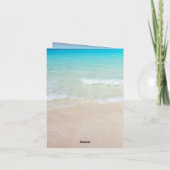 Dank u Floral Starfish Ocean Folded Kaart (Achterkant)