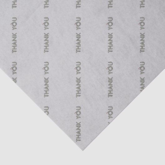 Dank u Floral Tissuepapier (Detail)