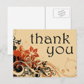 Dank u : Flower Breeze : Briefkaart (Voorkant / Achterkant)