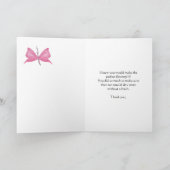 Dank u flowergirl bedankkaart (Binnen)