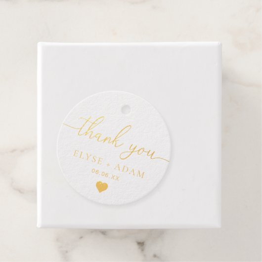 Dank U Folie Favor Tag (Met doos)