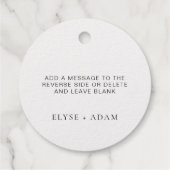 Dank U Folie Favor Tag (Achterkant)