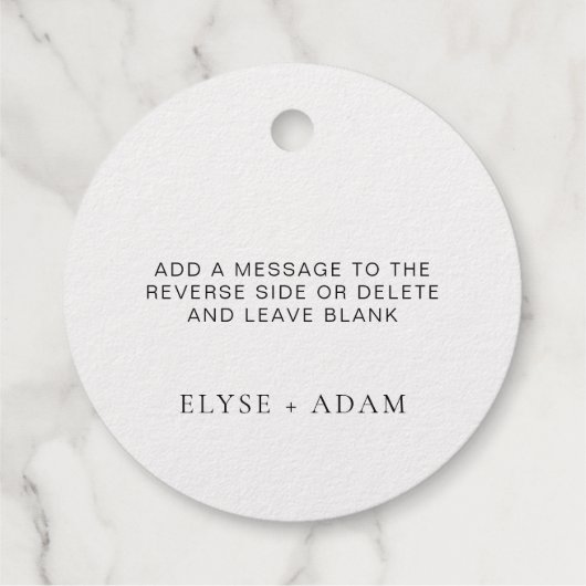 Dank U Folie Favor Tag (Achterkant)