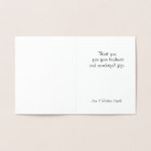 Dank u Folie Kaart (Binnen)