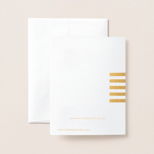 Dank u Folie Kaart (Met envelop)