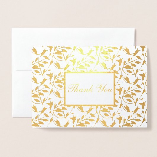 Dank u Folie Kaart (Voorkant met envelop)