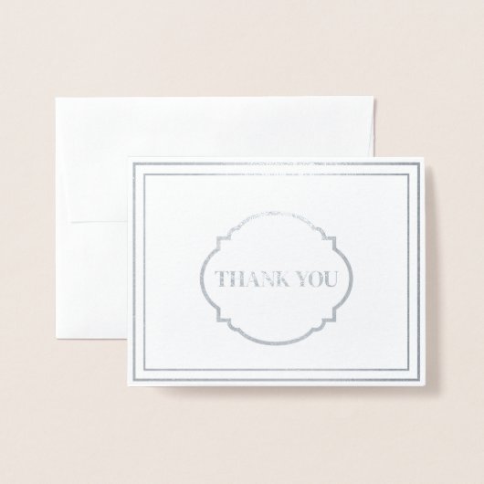 Dank u Folie Opmerking Kaart (Voorkant met envelop)