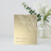 Dank u Formal Golden Kaart (Staand voorkant)