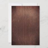 Dank u Foto Bruiloft Hout Bourgondië Mason Jar Bedankkaart (Achterkant)