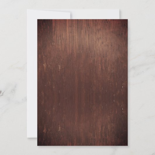 Dank u Foto Bruiloft Hout Bourgondië Mason Jar Bedankkaart (Achterkant)