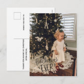 Dank u foto Christmas Post Kaart (Voorkant / Achterkant)