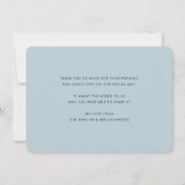 DANK U foto elegante chique amper en stoffig blauw (Achterkant)