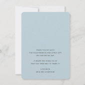 DANK U foto elegante schattige amper en stoffig bl Bedankkaart (Achterkant)