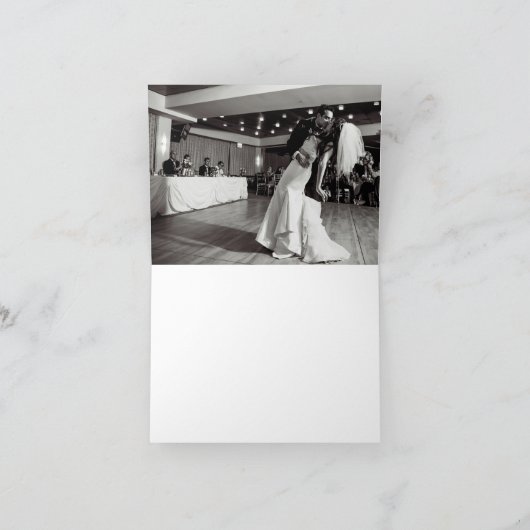 Dank u Foto van het Agaat van het Huwelijk van | Bedankkaart (Binnen)