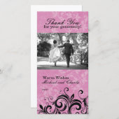 Dank u fotokaart (4x8) bedankkaart (Voorkant / Achterkant)