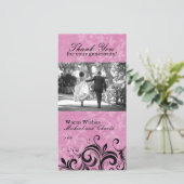 Dank u fotokaart (4x8) bedankkaart (Staand voorkant)