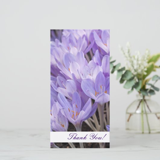 Dank u fotokaart bedankkaart (Staand voorkant)