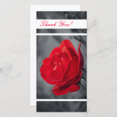 Dank u fotokaart bedankkaart (Voorkant / Achterkant)